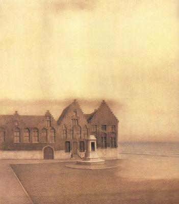 Fernand Khnopff The Abandoned Town (mk19) oil painting image